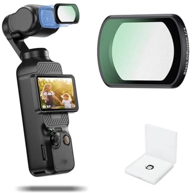 Filtre Black Mist 1/4 Osmo Pocket 3,Filtre de Diffusion Magnétique pour DJI Osmo Pocket 3,Verre Optique Cadre Aluminium Black Pro-Mist 1/4 Accessoire Objectif Pocket3 Creator Combo Rendu Cinématique