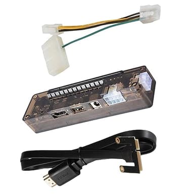 KONTONTY Dock pour Carte Graphique Externe Pci-e Portable Station Accueil Vidéo pour Ordinateur Portable sans Installation Adaptateur Alimenté Compatible Gamers Et Professionnels