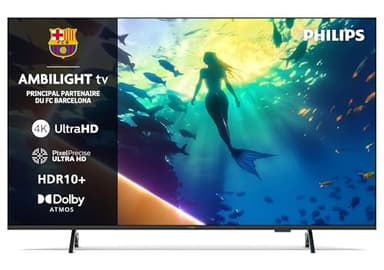 Philips Ambilight 65PUS8000 4K LED Smart TV - Écran 65 Pouces avec Plateforme Pixel Precise Ultra HD, Titan OS et Son Dolby Atmos, Compatible Alexa et Assistant Vocal Google