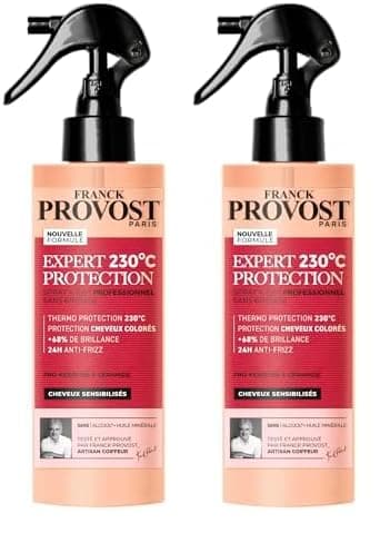Franck Provost F. Provost Soin 4-en-1 sans Rinçage Professionnel Expert Protection 230°C 190 ml (Lot de 2)
