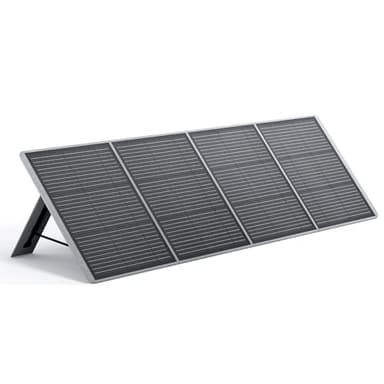 AFERIY Panneau Solaire Portable 200W 22V, Kit de Panneau Solaire Monocristallin Pliable, Panneau Solaire Adapté au Générateur Solaire, Étanchéité IP65, avec Support Autoportant, Boîte de Jonction