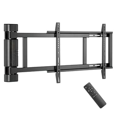 EasyLife Support TV Mural Pivotant électriquement jusqu'à 170°, Support Mural VESA Jusqu'à 600x400 pour LCD/OLED, Téléviseur, Moniteur, écran, Smartboard de 32-75 Pouces & 50kg Max - Noir