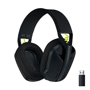 Logitech G G435 LIGHTSPEED Casque Gamer sans fil + Bluetooth, léger, Micro intégré, Batterie de 18h, Compatible avec Dolby Atmos, PC, PS4, PS5, Mobile, Nintendo Switch & Switch 2 - Noir