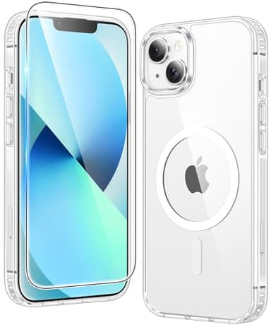 FNTCASE Coque pour iPhone 13 : iPhone 15 iPhone 14 iPhone 16e - Protection magnétique Militaire Contre Les Chutes - Coque de Protection Robuste et Durable résistante aux Chocs - 6,1"