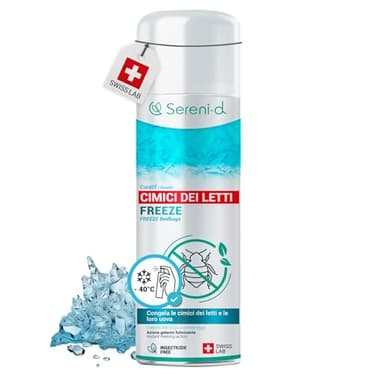 FREEZE PUNAISES DE LIT – TRAITEMENT NATUREL FOUDROYANT – Action FREEZE punaises de lit (œuf, larves et adultes) sans substances actives biocides – Action IMMÉDIATE et EFFICACE – Swiss Lab