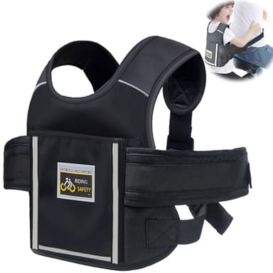 Ceinture de Sécurité Moto pour Enfants Harnais Moto Enfant Harnais de Moto pour Enfant Harnais Securite Enfant Moto Harnais de Sécurité Moto Enfants Réglable Matériau Respirant Réfléchissant