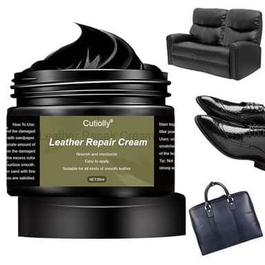 Reparation Cuir,Teinture Cuir Noir,Pâte Réparatrice Cuir,Creme Reparatrice Cuir,Nettoyant Cuir Voiture,Furniture Clinic,Baume d Antan Cuir,Cirage Réparation Simili Cuir Sièges Voiture,Canapés