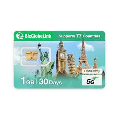 EIOTCLUB Carte SIM Prépayée, Carte SIM Internationale Utilisable dans 77+ Pays, Données Uniquement, Haut débit 5G/4G LTE, sans contrat, Rechargeable, Parfait pour téléphones, routeurs et tablettes