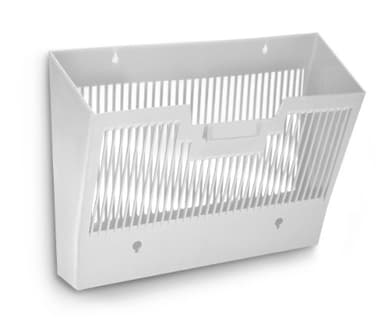 CEP Corbeille murale Trieur Porte documents et Courrier A4 et 24x32 cm Rangement Dossiers Organiseur de bureau Grande Capacité Gris