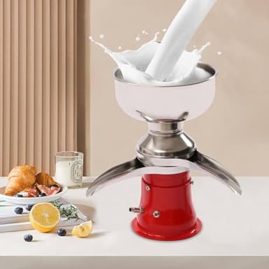 WEIMILOR Écrémeuse pour Lait de chèvre, centrifugeuse électrique, 5 L/1,32 Gal, 10 500 TR/Min, écrémeuse pour Milkshakes, Beurre et crème, pour Ferme laitière, Acier Inoxydable