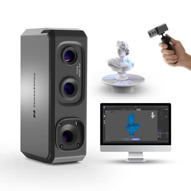 Scanner 3D manuel pour imprimante 3D, vitesse de numérisation rapide de 10 FPS avec lentille anti-tremblement et précision de 0,02 mm, sous Windows/MacOS, 3DMakerpro Seal Lite [Kit Premium]