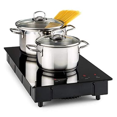Klarstein 3100W Plaque à Induction, 2 Feux, Tables de Cuisson Portable, Contrôle Tactile, Rechaud Electrique, Cuisinière Puissante