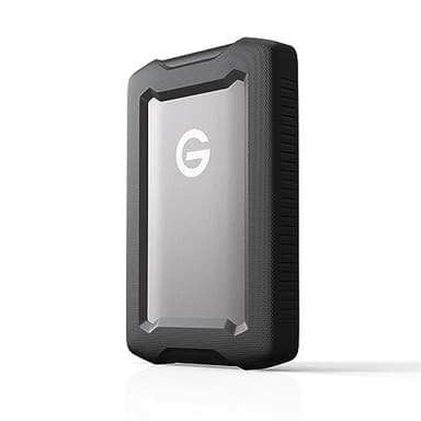 SanDisk Professional 5 To G-DRIVE ArmorATD, HDD portable USB-C (5Gbps), USB 3.2 Gen 1, Thunderbolt 3, jusqu'à 130 MB/s, résistant à la poussière, aux chutes, aux chocs et à l'eau