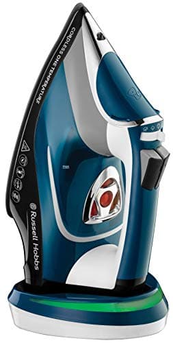Russell Hobbs Fer à Repasser Vapeur 2600W Sans Fil, Semelle Céramique, Fonction Autonettoyage - 26020-56 One Temperature