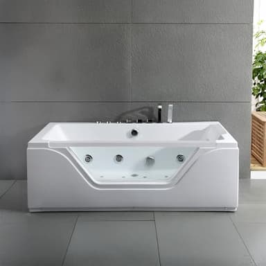 Baignoire Balnéo Tahiti White Jets 170 x78 x60 cm, by SPALINA