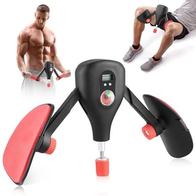 Thigh Trainer Pelvien - Résistance réglable 0-77 lbs - Sangles de jambe fixes - Poignée remplaçable - Équipement d’entraînement de force pour hanches et bras