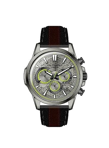 Lee Cooper Hommes Analogique Quartz Montre avec Bracelet en Cuir LC07493.061