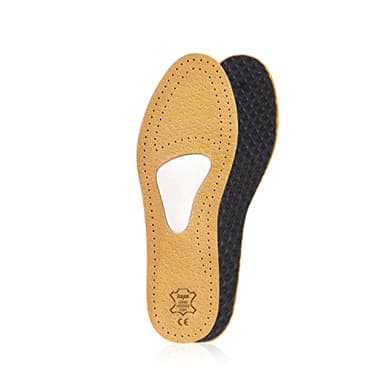 Semelles orthopédiques en cuir pour le neurome de Morton et la douleur à l'avant-pied, avec support et coussin de la voûte métatarsienne, pour hommes et femmes, Kaps Allevia (39 EUR)
