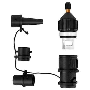 Adaptateur Gonfleur Paddle Adaptateur de Kayak ‎CTDMJ Adaptateur de Pompe Sup Sup Adaptateur de Valve Standard avec 4 Buses pour Bateau à Rames Gonflable,Planche de Stand up Paddle, Kayak