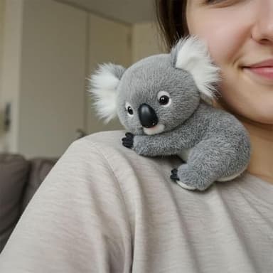 Rubu22a Peluche Koala Ultra, Compagnon de Sommeil apaisant, Peluche Koala Confortable et Douillette, câlins sans Fin (1pc)