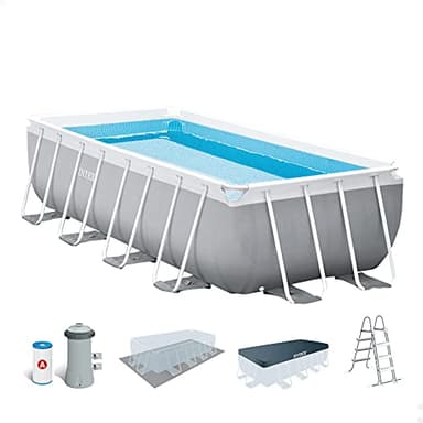 Intex kit Piscine Prism Frame rectangulaire Angulaire Tubulaire (l) 4,88 x (l) 2,44 x (h) 1,07m