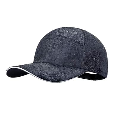 PivotWing Impermeable Casquette Homme Femme, Anti UV Upf50+ Casquettes De Baseball Homme Femme, Réfléchissante Réglable Non-Structuré Chapeau Casquette Running Golf Sport, Marine One Size