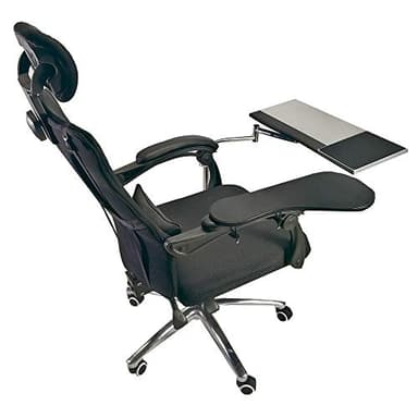 Support de souris pour ordinateur portable Support de station de travail Chaise de jeu vidéo ou plateau de clavier monté sur barre ronde Support de repose-poignet Accoudoir de plate-forme PC Tapis