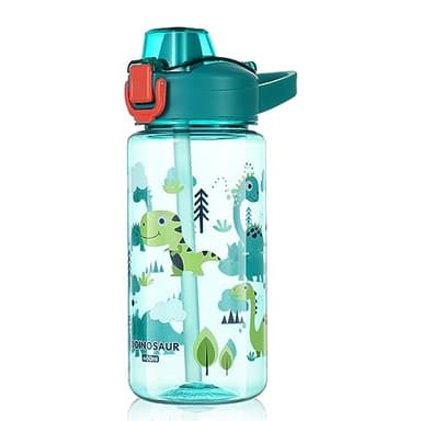flintronic Gourde Isotherme Enfant 600ML, Gourde Isotherme Enfant avec Paille, Sans BPA Tritan, Bouteille d'eau Anti-fuite Réutilisable pour Ecole Maternelle