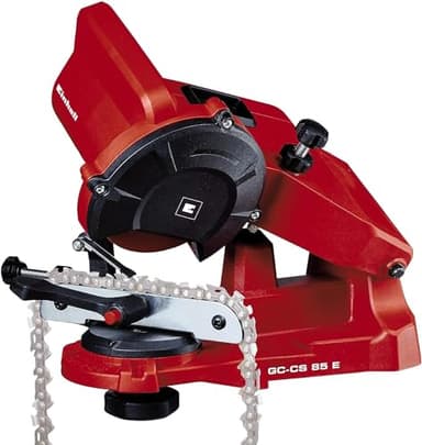 Einhell Affûteuse de chaîne de tronçonneuse électrique GC-CS 85 E (85 W, Epaisseur de la meule 3,2 mn, Dispositif de serrage, Livrée avec 1 meule abrasive)