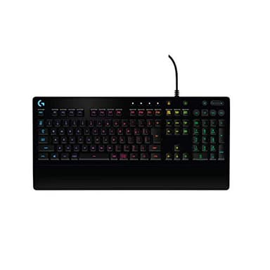 Logitech G G213 Prodigy Gaming Keyboard, LIGHTSYNC RGB, Touches Mech-Dome, Résistant aux Mors, Boutons multimédia, AZERTY Layout Belge - Noir