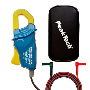 Peak Tech Adaptateur pince ampèremétrique 200 A AC (Courant alternatif) pour Multimètre Numérique, 1 Pièce, P 4200, Bleu