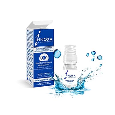 INNOXA - Gouttes Yeux - Hydrate et Soulage rapidement Yeux Secs Irrités - SPECIAL ALLERGIES - Prolonge le confort des Lentilles - Sans conservateurs - fabriquée en France - 10ml