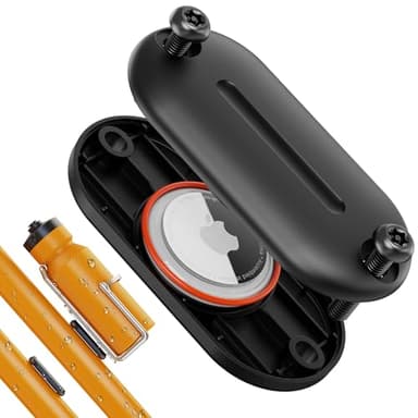 Support de vélo airtag étui de suivi GPS étanche pour Apple Airtags, support antivol caché sous la cage à bouteille, vis de sécurité M5 étendues noires avec pilote