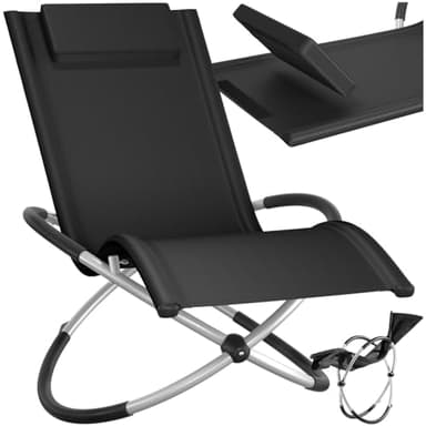 TecTake® Chaise Longue Pliante Bain de Soleil Extérieur Confortable & Peu Encombrant - Cadre en Acier & Aluminium - Transat de Plage Relax Jardin Camping Salon de Jardin