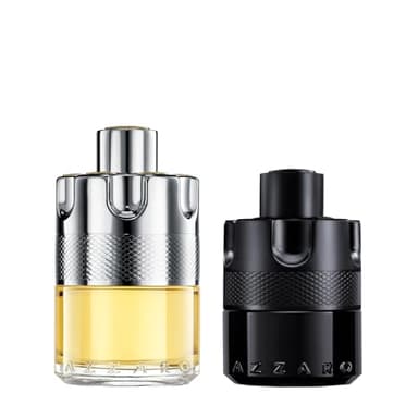 Azzaro, Eau de Toilette Pour Homme Wanted 100 ml + Eau de Parfum Intense Pour Homme The Most Wanted 50 ml, Lot de 2 Produits
