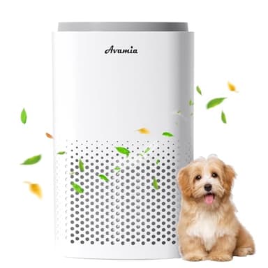Avamia Purificateur d'Air pour Grandes Pièces jusqu'à 168 m², Purificateur H14 HEPA pour Maison & Chambre avec Capteur de Qualité de l'Air Laser, Filtre la Poussière, Poils d'Animaux, Fumée, Odeurs