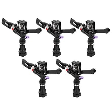 Arroseur Automatique de pelouse - Rotatif - 5 pièces Filetage Femelle DN20 Angle réglable - pour Jardin Familial et système d'arrosage Automatique - Entretien de pelouse Professionnel
