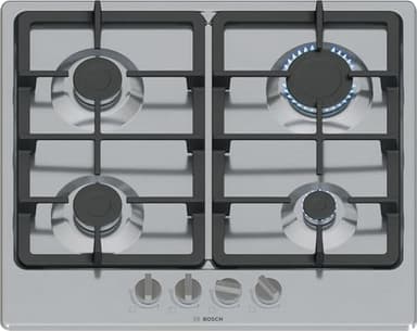 Bosch PGP6B5K90, Série 4, Plaque gaz, 4 feux, 60 cm, Inox