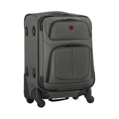 WENGER Sion Carry-on Valise Souple, Bagage à Main, Trolley, 40 (45) l, Extensible, Femmes Hommes, Voyages Vacances, Grise, 653585