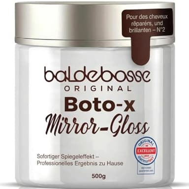 Masque Cheveux –Mirror Gloss Boto-x Capillaire Professionnel, Soin Réparateur Intense pour Cheveux Secs et Abîmés –Lissage Brillance Miroir –Testé et Approuvé en Laboratoire –Soin Profond
