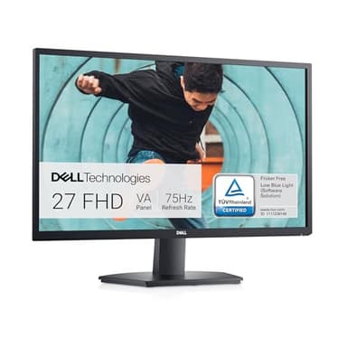Dell SE2722HX 27" Full HD (1920x1080) Écran PC, 75Hz, VA, 4ms, AMD FreeSync, HDMI, VGA, Garantie 3 ans, Noir