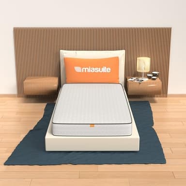 miasuite i sogni italiani Matelas Polyuréthane 70x190 H 18 cm, Waterfoam et Indéformable - Dispositif médical. Primavera, Bianco