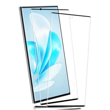 2 pièces Verre Trempé pour Samsung Galaxy S23 Ultra, 0,33mm Toucher Sensible protection écran, Couverture 3D 9H Dureté Anti-rayures vitre protection, HD sans Bulles S23 Ultra Protection D'écran