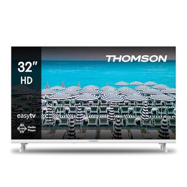 THOMSON 32 Pouces (80 cm) Easy TV HD LED Blanc Pas Intelligent TV – 32HD2S13W - 2023