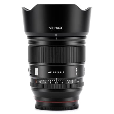 VILTROX Objectif 27 mm F1.2 E, objectif principal 27 mm f/1.2 APS-C pour Sony E-Mount, objectif à grande ouverture F1.2 pour Sony a6600 a6700 a7iv a7iii a7c