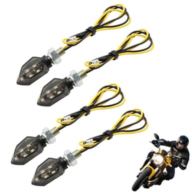 ZFRITP Clignotant Moto,4 Pièces Clignotant Moto Led Adapté Aux Mot Os 12v,Cligno tant Mo to Led Homologué,Cligno tant Mo to, Leds Pour Mo to, Voitures À Pédales
