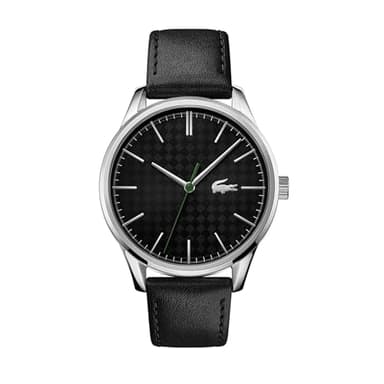 Lacoste Montre Analogique à Quartz pour Homme Collection Vienna avec Bracelet en Cuir Noir - 2011047