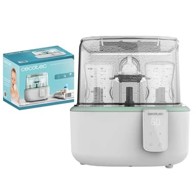 Cecotec Nana BabyCare DigitalSterilizer Stérilisateur numérique pour 6 biberons, avec porte-tétine, durée de stérilisation de 8 minutes et sans BPA