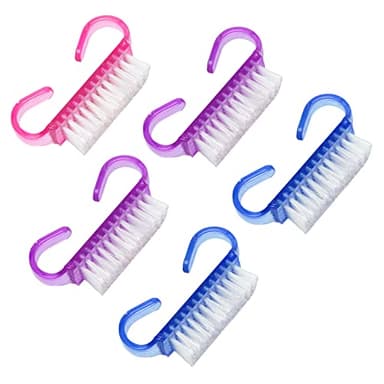 Hanyousheng 5 Pièces Brosse à Ongles, Brosse de Nettoyage à la Main pour Récurer Les Ongle Brosses à Ongles, Outil de Nettoyage pour Nail Art