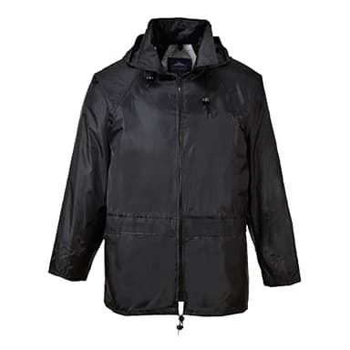 Portwest S440 Veste de Pluie Classique Imperméable Légère pour Hommes Noir, L